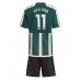 Manchester United Rasmus Hojlund #11 Dětské Oblečení Venkovní Dres 2023-24 Krátkým Rukávem (+ trenýrky)